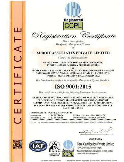 Adroit Certificate​