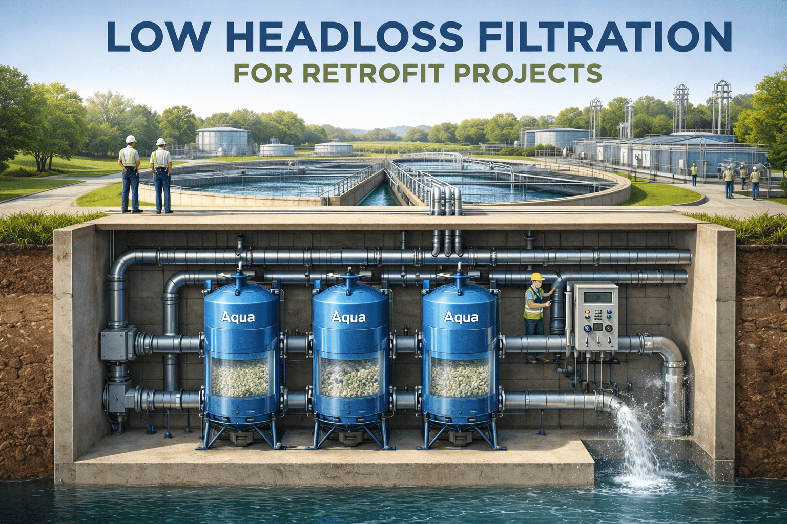 Low Headloss Filtration For Retrofit Projects