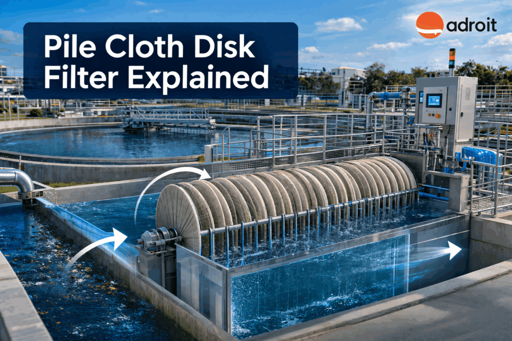 Pile Cloth Disk Filter Explained: How It Achieves Low Turbidity / Low TSS Polishing And Where It Fits After Secondary Treatment