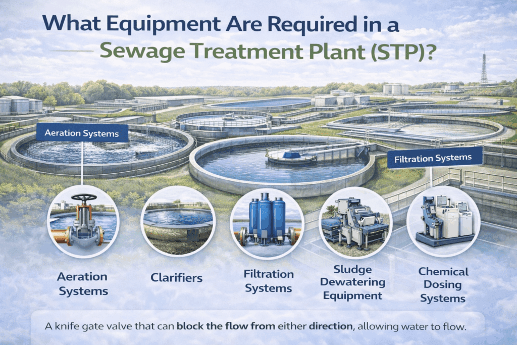 What Equipment Are Required in a Sewage Treatment Plant (STP)